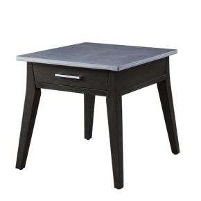 ACME LV00609 Zemocryss - End Table - Marble & Dark Brown Finish