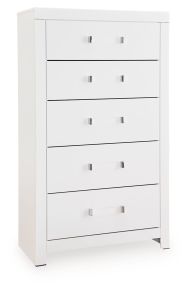Ashley Furniture PCB1119-46 Maeling - Five Drawer Chest - White