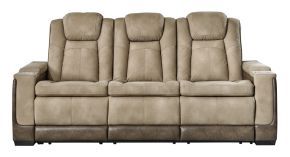 Signature Design by Ashley® 2200315 Next-Gen Durapella - Power Reclining Sofa/Adj Headrest - Sand