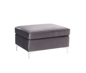 ACME 57375 Jaszira - Ottoman - Gray Velvet