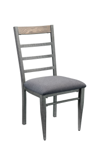 ACME 70272 Ornat - Side Chair (Set of 2) - Gray Fabric & Antique Gray