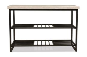 Riverside Furniture 77715 Riverside Furniture 77715 Capri - Console Table - Alabaster Travertine