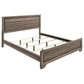 CoasterEveryday 204191KW Kauffman - Wood California King Panel Bed - Washed Taupe