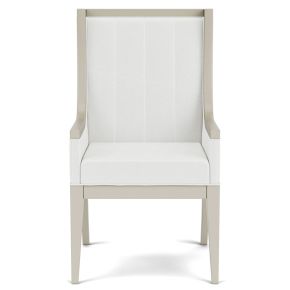 Riverside Furniture 82559 Hepburn - Upholstered Host Chair (Set of 2) - White
