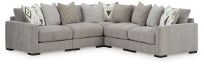 Benchcraft® 20305S6 Aslan Court - 5-Piece Sectional - Pebble