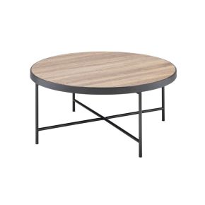 ACME 81735 Bage - Coffee Table - Weathered Gray Oak & Metal