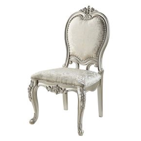 ACME DN01369 Bently - Side Chair (Set of 2) - Fabric & Champagne