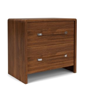 Riverside Furniture 83768 Elsie - 2 Drawer Nightstand - Dark Brown