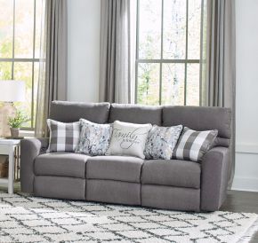 Catnapper 61801-1561/58-2533/58 Searsport - Power Reclining Sofa With Power Adjustable Headrest - Metal / Dark Gray