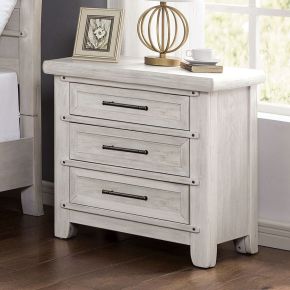 Furniture of America FOA7924N Shawnette - Nightstand With USB Plug - Antique White