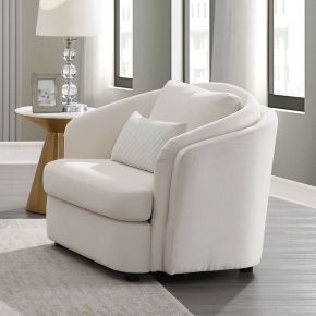 ACME LV02772 Mariko - Chair With Pillow - Beige Linen