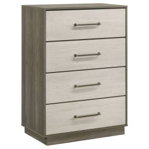 Coaster Fine Furniture 224985 Fenwick - 4-Drawer Chest Of Drawers - Gray Oak