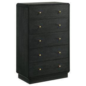 Coaster Fine Furniture 223665 Cavelle - 5-Drawer Chest Of Drawers - Black