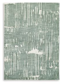 Signature Design by Ashley® R407091 Cayworth - 8' x 10' Rug - Teal / White