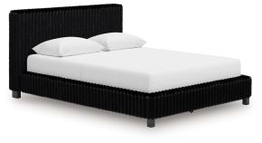 Signature Design by Ashley® PCB3380B8 Zuraleus - Queen Upholstered Bed - Black