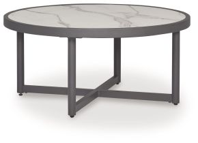 Ashley Furniture PCP510-708 Ocean Beach - Round Cocktail Table - Gray