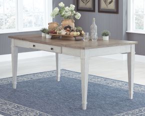 Signature Design by Ashley® D394-25 Skempton - White - Rect Drm Table W/Storage