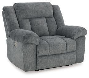 Signature Design by Ashley® 6930482 Tip-off - Slate - Power Recliner With Adj Headrest