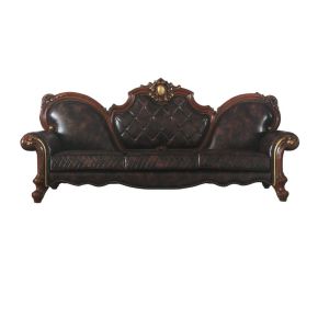 ACME 58220 Picardy - Sofa - Vintage Cherry Oak & PU - 50"