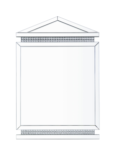 ACME 97806 Lotus - Wall Decor - Mirrored & Faux Crystals Inlay - 47"