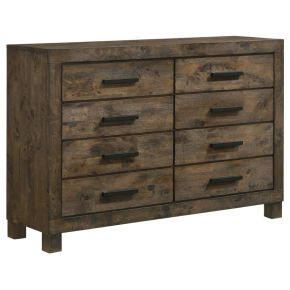 CoasterEveryday 222633 Woodmont - 8-Drawer Dresser - Rustic Golden Brown