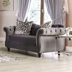 Furniture of America SM2229-LV Antoinette - Loveseat - Gray