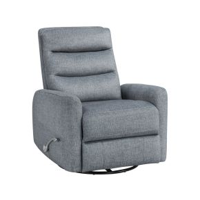 New Classic U2518-14-FGY New Classic U2518-14-FGY Takami - Swivel Recliner - Granite Poly