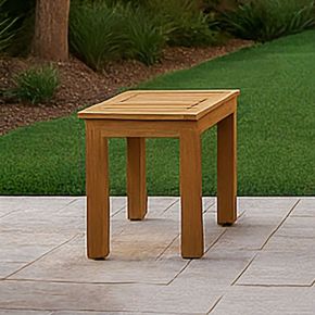 New Classic G5520-ET Bristol - Bay Slatted Wood End Table - Natural Brown