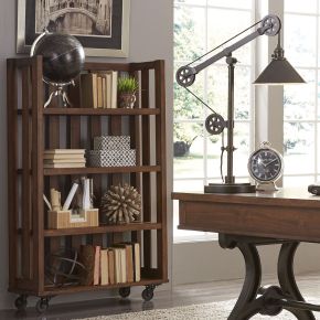 Liberty Furniture 411-HO201 Arlington House - Open Bookcase - Dark Brown
