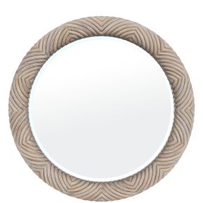 Riverside Furniture 30762 Rosalie - Round Mirror - Natural