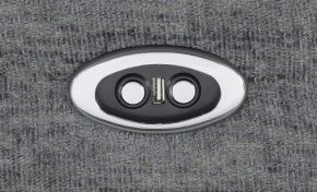 CoasterEssence 609541P Bahrain - Upholstered Power Sofa - Charcoal