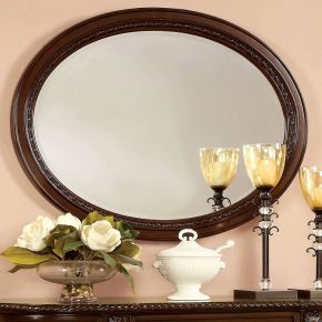 Furniture of America CM3319M Bellagio - Mirror - Brown Cherry