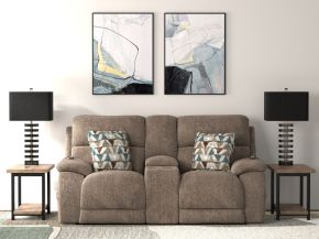 Catnapper 762829-1963/19-2940/49 Joya - Power Zero Gravity Reclining Console Loveseat With Power Adjustable Headrest And CR3 Heat/Massage/Lumbar/ZG - Mushroom