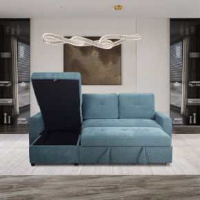 New Classic U1820-CHS-GRN Greer - Storage Chaise - Green