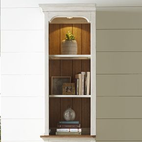 Liberty Furniture 652-EL80T Farmhouse Reimagined - Left Pier Top - White