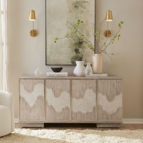 Liberty Furniture 2230-AC1000 Terrace - 4 Door Accent Cabinet - Gravel