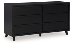 Ashley Furniture B1013-231 Danziar - Six Drawer Dresser - Black
