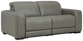 Signature Design by Ashley® U94202S10 Correze - 2-Piece Power Reclining Sectional - Gray