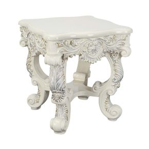 ACME LV01218 Adara - End Table - Antique White Finish