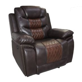 New Classic U7005-13P1-BRN New Classic U7005-13P1-BRN Nikko - Glider Recliner With Power Footrest - Brown