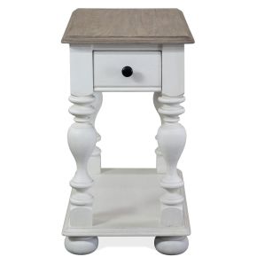 Riverside Furniture 38009 Jameson - Chairside Table - White