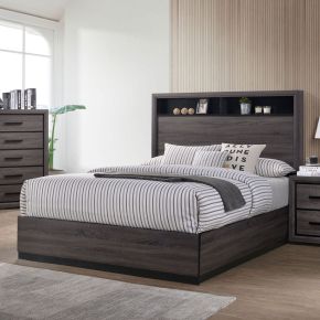 Furniture of America CM7549EK-BED Conwy - Eastern King Bed - Gray
