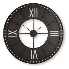 Signature Design by Ashley® A8010453 Lytle - Wall Clock - Antique Brown