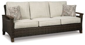 Ashley Furniture P750-838 Paradise Trail - Sofa with Cushion - Medium Brown
