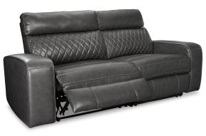 Ashley Furniture 55203S5 Samperstone - 2-Piece Power Reclining Sectional - Gray