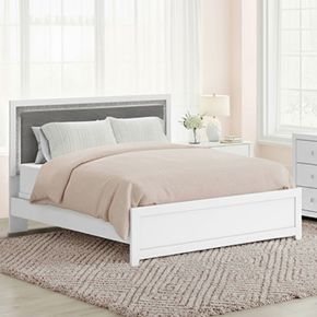 Ashley Furniture PCB1119-87 Ashley Furniture PCB1119-87 Maeling - Full Upholstered Panel Headboard - White / Gray