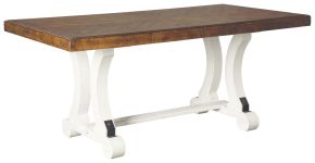 Signature Design by Ashley® D546-35 Valebeck - White / Brown - Rectangular Dining Room Table