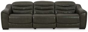 Signature Design by Ashley® U63404S5 Center Line - 3-Piece Power Reclining Sectional - Dark Gray
