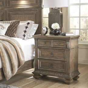 Liberty Furniture 502-BR62 Carlisle Court - Bedside Chest With Charging Station - Medium Brown