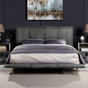 ACME BD00559Q ACME BD00559Q Metis - Queen Bed - Gray Top Grain Leather